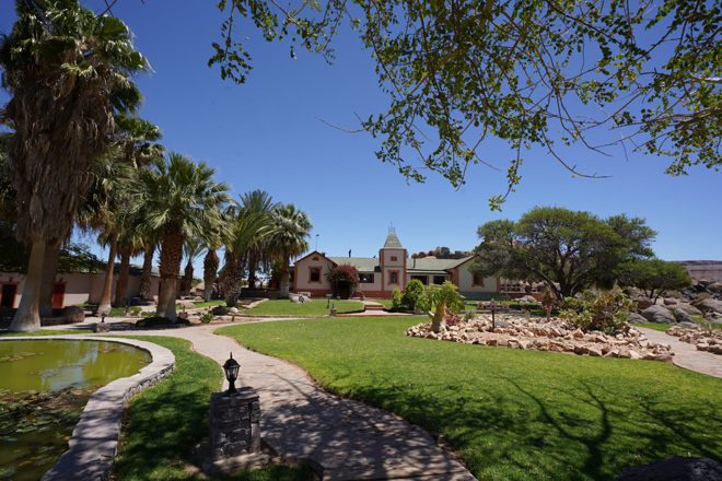 Picture of beautiful gardens at Canyon Lodge at Fish River Canyon Namibia