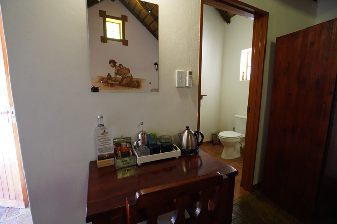 Photo of coffee facilities in room at Canyon Village Accommodation in Fish River Canyon Namibia