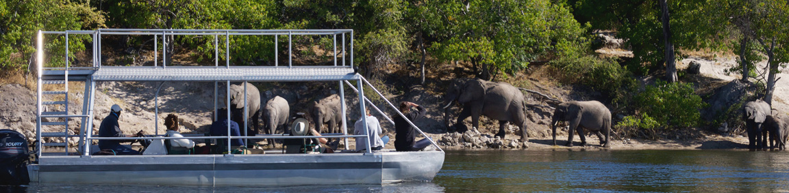 Boat trips at Chobe River Camp in Caprivi Namibia