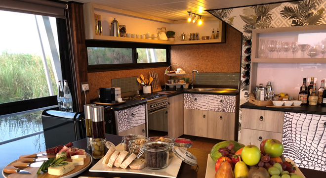 Picture of kitchen at Namushasha River Villa at Caprivi in Namibia