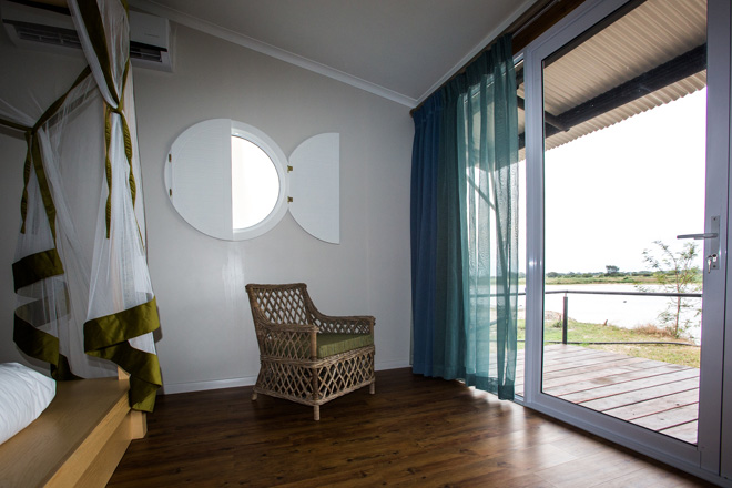 Picture of interior of unit at Zambezi Mubala Lodge Accommodation at Caprivi in Namibia